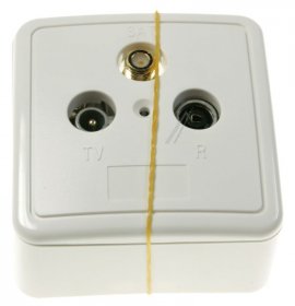 Axing Aerial Outlet Sockets - Antennensteckdose 3-port, Catv, Sat, 2 Db, Stichleitungsdose, 5-2200 Mhz