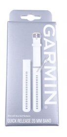 Garmin Wristbands For Smartwatch - 010-12924-10 Garmin Replacement Wristband 20mm Silicone White-gold Buckle