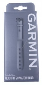 Garmin Wristbands For Smartwatch - 010-12866-00 Garmin Replacement Strap Quickfit20 Silicone Light Gray-slate Gray