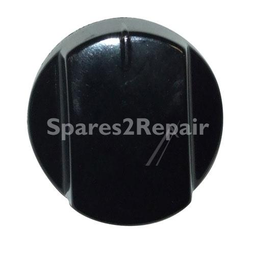 Button - C00111560 482000028534 Gas Burner Knob Black Diamond [Whirlpool Indesit]