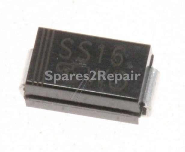 Vestel Diode - Ss16 30066199 Diode Sch Ss16 1a-60v Smd Do214ac Rohs