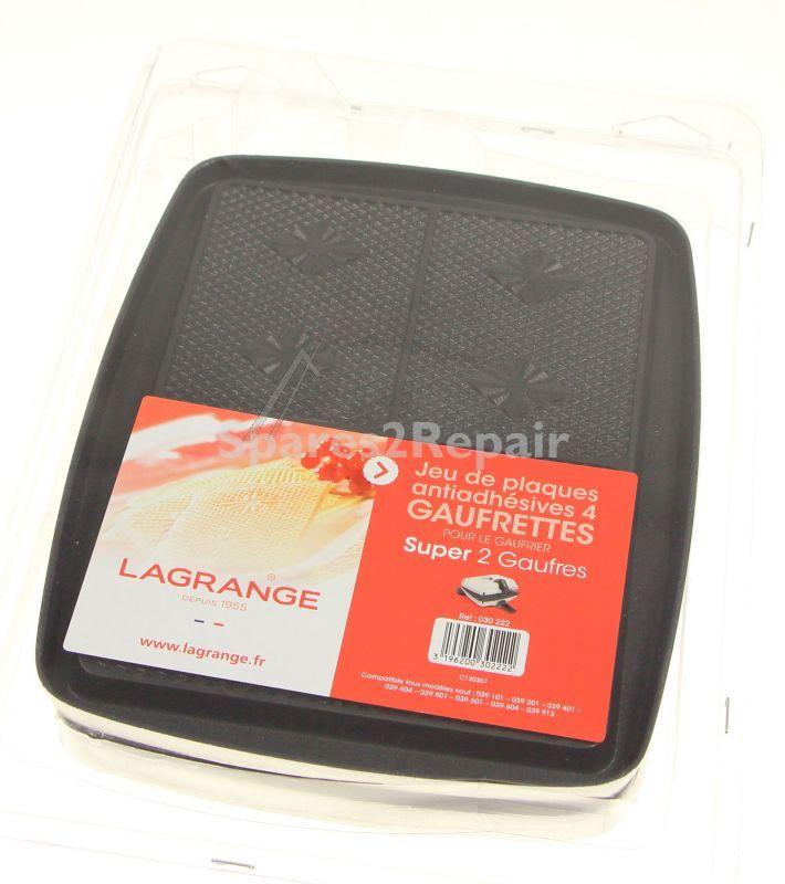 Lagrange Wafer Board - 030222 Set Of Waffle Plates Type 039 With Aa Coating
