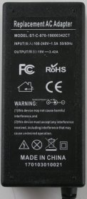 Acer - Charger - ST-C-070-19000342CT - 19V-3.42A (Original)
