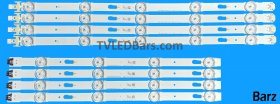 Samsung LED Backlight Array Samsung UE40J6300 BN96-34783A + BN96-34784A 40" V5DF-400DCA-R2 + V5DF-400DCB-R2 8pcs