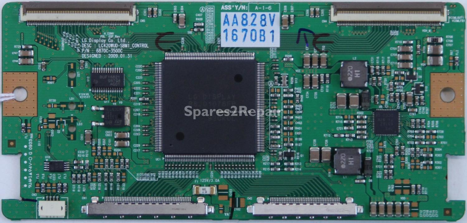 Bush LCD42F1080P100HZ - T-Con - 6870C-3500C - 6871L-1670B - LC420WUD-SBMI_CONTROL