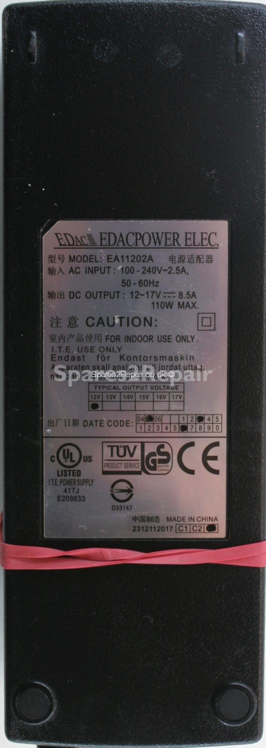 EDAC - Charger - EA11202A - 12V 8.5A (Original)