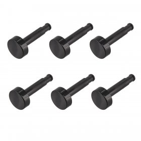 Universal Black Oven Clock Timer Knob Buttons (Pack of 6)