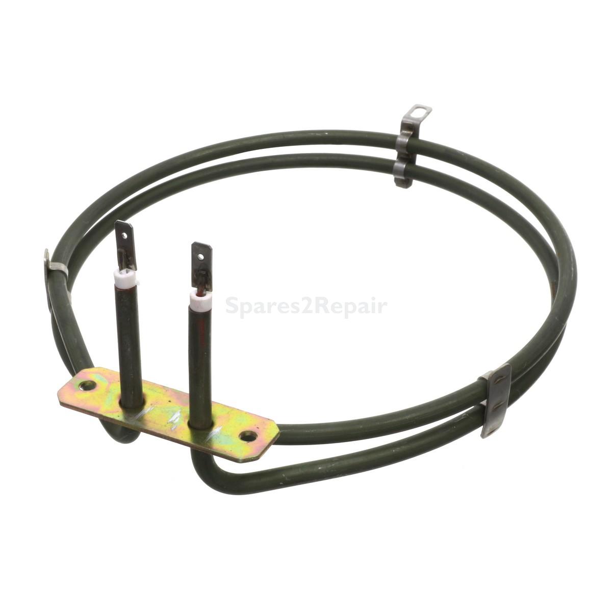 Compatible for Algor, Bauknecht, Firenzi, Ignis, Ikea, Prima, Ram Next Dimension, Whirlpool AKL, AKP, AKZ, G2 Series 'Longer Terminal End' Type Fan Oven Element (2000W, 230V)