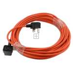Compatible for Numatic WVD, HZD, NTD, HZQ Series Vacuum Cleaner Orange Cable & 13A Plug Assembly with 3-Pin Connector (10M)