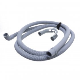 Universal Drain Outlet Hose & Hook (2.5m Length, 19mm & 21mm Bent End Fitting)