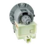 Universal Askoll Produced Drain Outlet Pump Base (Screw Fixing, Twin Plug In, Bottom Positioned Rear Facing Terminals, 220V-240V, 50Hz)