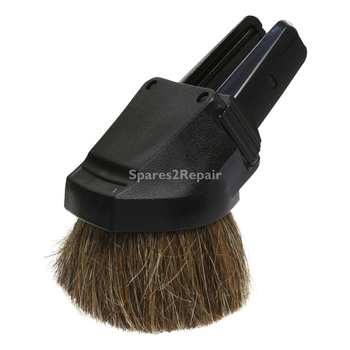 Universal Black Plastic Combination Round Brush & Upholstery Tool (32mm)