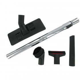 Universal Vacuum Cleaner Black Plastic Floor Nozzle & Tool Accessory Kit with Telescopic Extension Rod Tube (35mm)