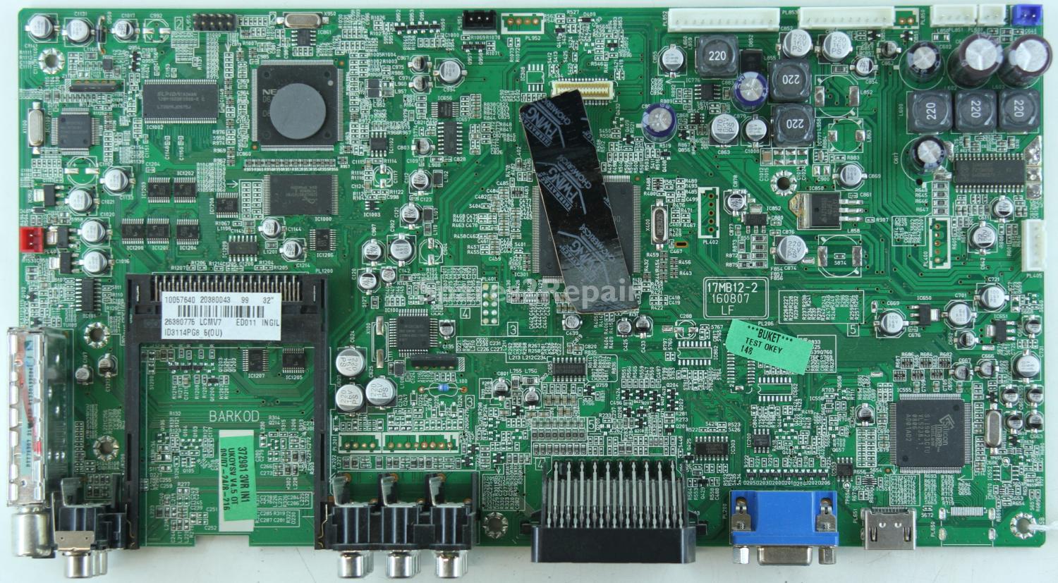 Onn LE32LCD0802ID - Main AV - 20380043 - 17MB12-2 - 160807 LF