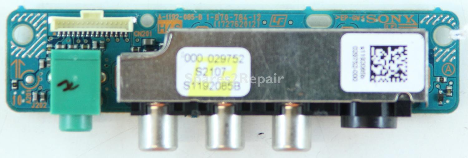 Sony KDL-46W2000 - Side AV - 1-870-784-12 - 172762012 - A-1192-085-B - S1192085B (Without Plastic)