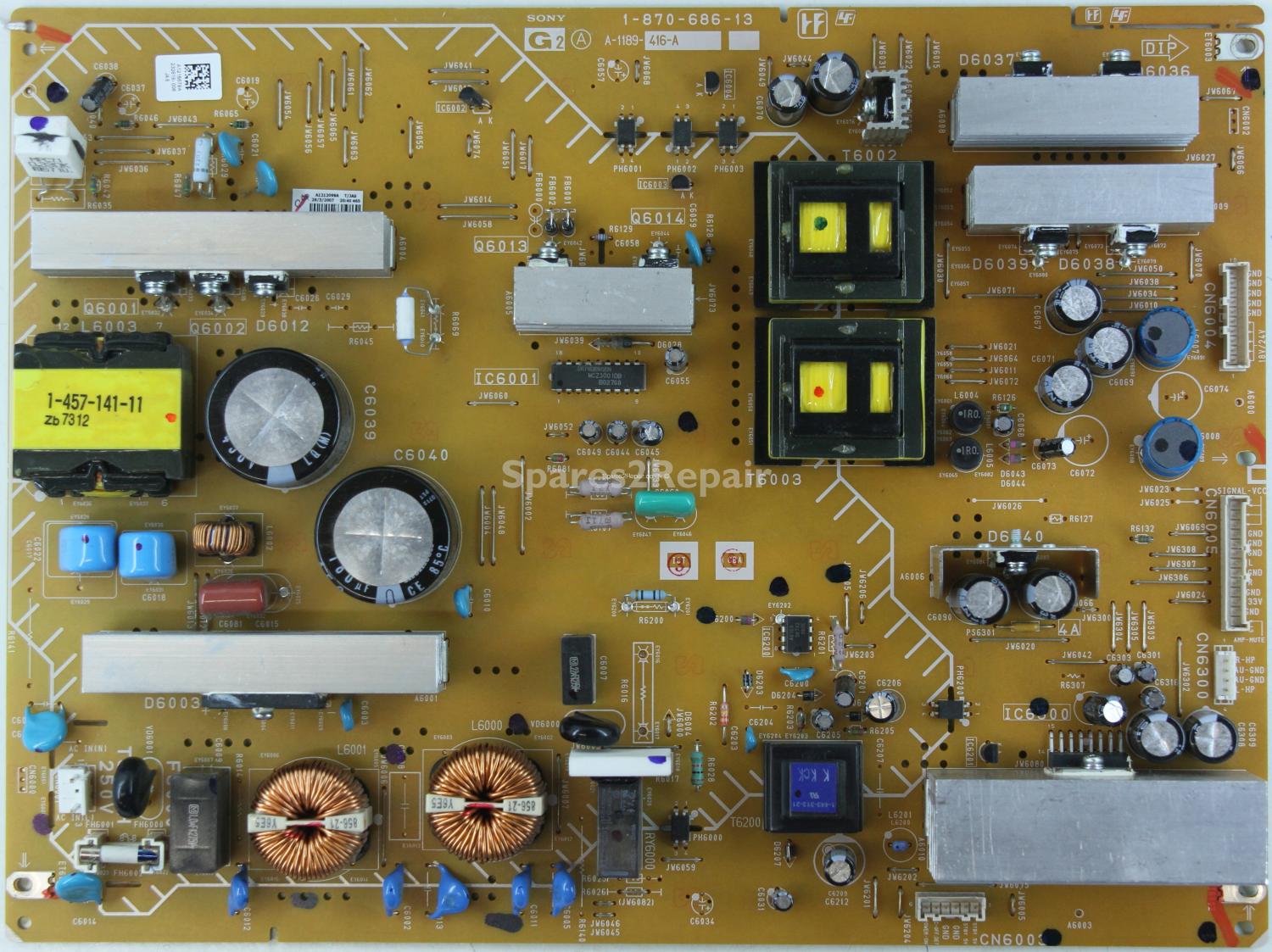 Sony KDL-40P2530 - PSU - 1-870-686-13 - A-1189-416-A - A1215679A
