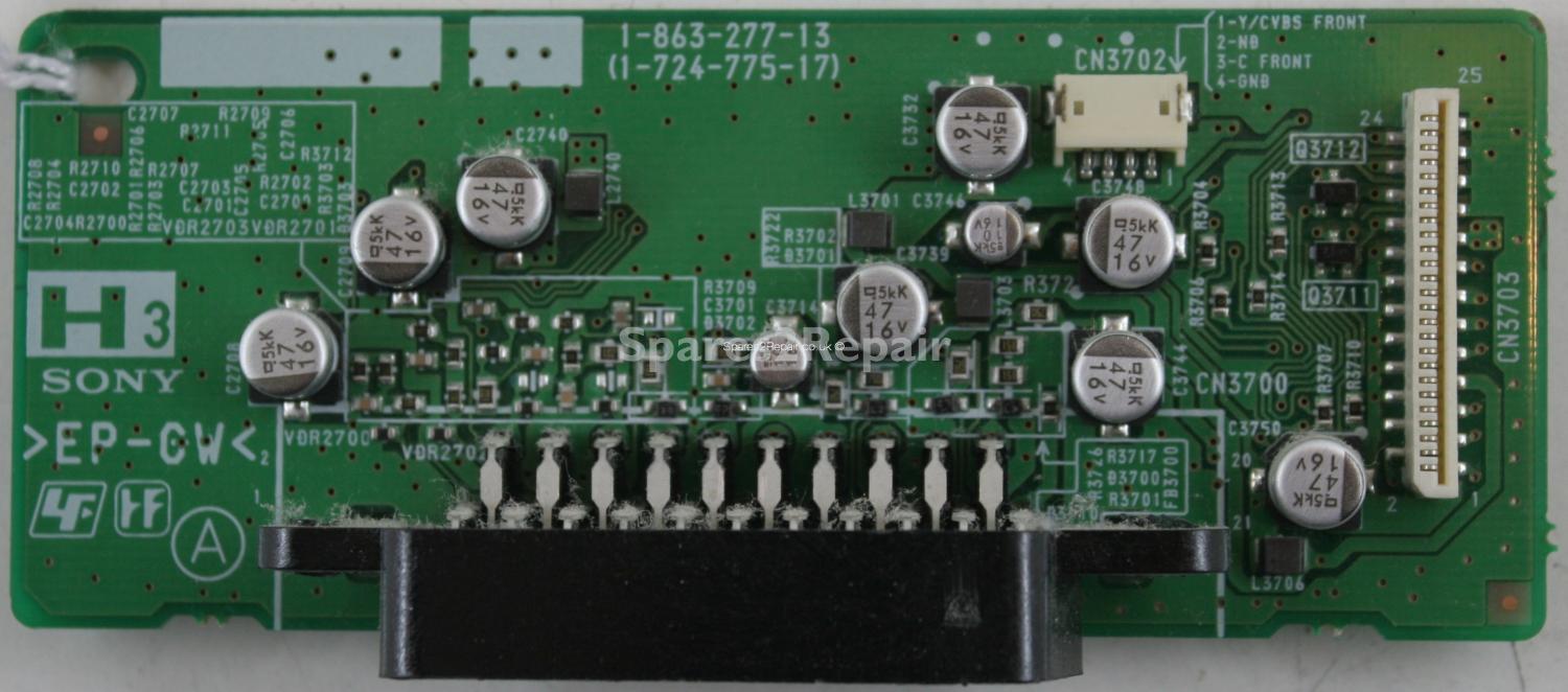Sony KLV-20SR3 - Scart Input - 1-863-277-13 - 1-724-775-17