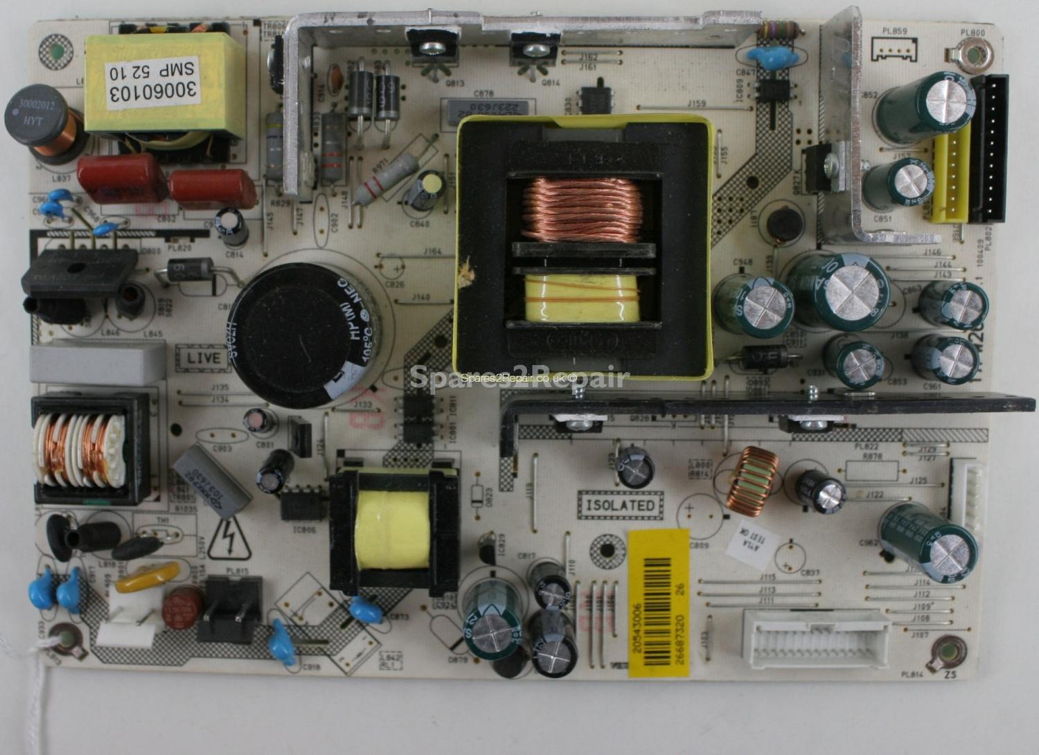 Hitachi L42VC04UJ - PSU - 17PW26-4 - V.1 - 100409 - 20543006