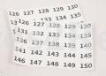 Wrepair Sticker - Sticker Numbers For Esd Plastic Tray 2x 126-150 - CFT-62710